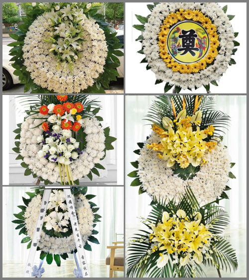 山东青岛黄岛区海青镇小陈村花圈速递